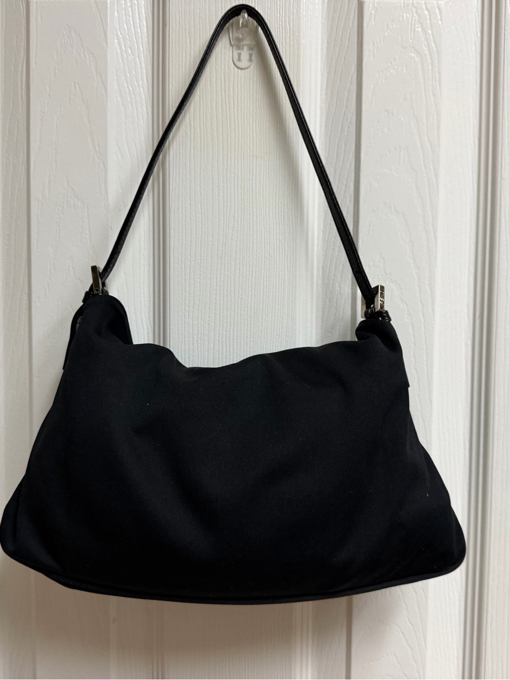 Fendi Black Shoulder Bag with Silver Hardware - Picture 2 of 10
